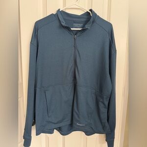 Patagonia Deep Slate Blue Half-Zip Performance Jacket